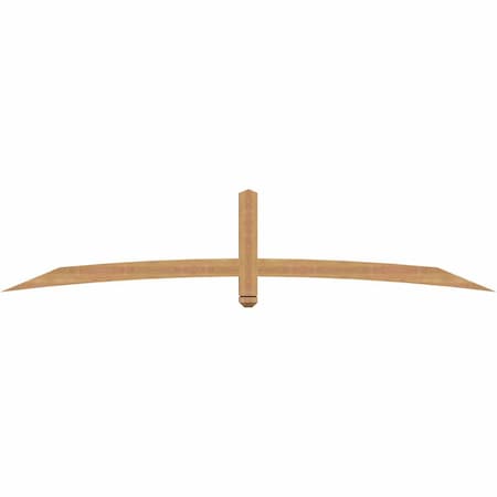 Ekena Millwork Bellingham Timber Gable Bracket, Western Red Cedar, 96"W x 20"H x 3 1/2"D x 3 1/2"F, 5/12 Pitch GBW096X20X0404BEL00SWR